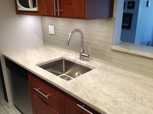 New kitchen countertop in quartzite