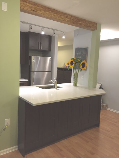 Completed Kitchen after partition wall removal